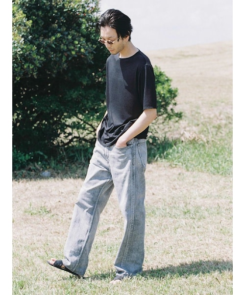 トップス LIDNM MERINO WOOL BOX TEE LIDNM（リドム）の「MERINO WOOL BOX TEE（Tシャツ/カットソー