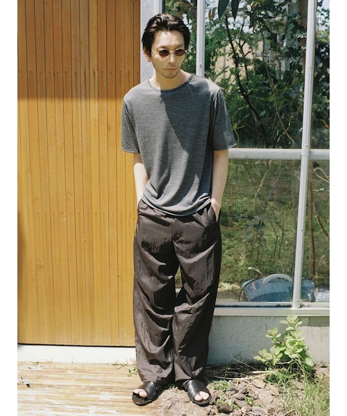 トップス LIDNM MERINO WOOL BOX TEE LIDNM（リドム）の「MERINO WOOL BOX TEE（Tシャツ/カットソー