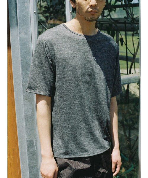 LIDNM（リドム）の「MERINO WOOL BOX TEE（Tシャツ/カットソー