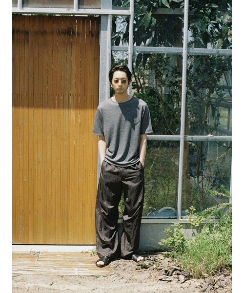 LIDNM（リドム）の「MERINO WOOL BOX TEE（Tシャツ/カットソー