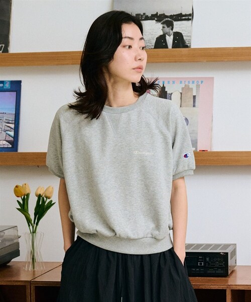 Champion（チャンピオン）の「Champion / 刺繡LOGO厚磅休閒上衣（その他・レディース・灰色・灰色）」の4枚目の写真