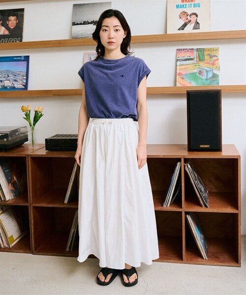 Champion（チャンピオン）の「Champion / 刺繡LOGO洗舊感法式袖上衣（その他・レディース・灰色/灰藍色/粉紫色・灰色/灰藍色/粉紫色）」の16枚目の写真