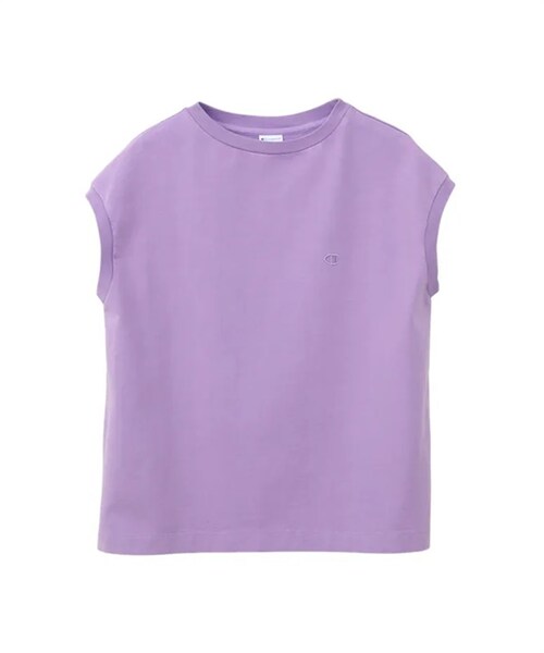 Champion（チャンピオン）の「Champion / 刺繡LOGO洗舊感法式袖上衣（その他・レディース・灰色/灰藍色/粉紫色・灰色/灰藍色/粉紫色）」の3枚目の写真