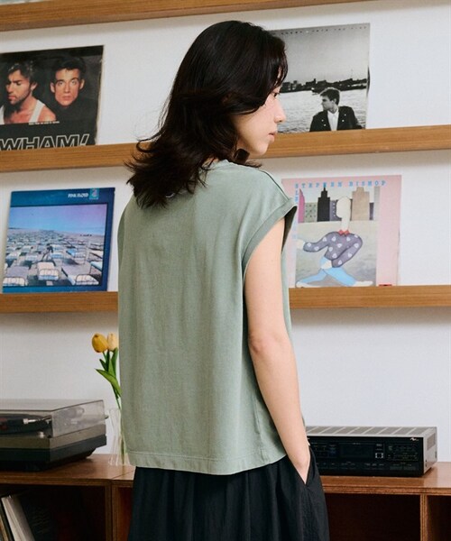 Champion（チャンピオン）の「Champion / 刺繡LOGO洗舊感法式袖上衣（その他・レディース・灰色/灰藍色/粉紫色・灰色/灰藍色/粉紫色）」の7枚目の写真