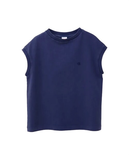 Champion（チャンピオン）の「Champion / 刺繡LOGO洗舊感法式袖上衣（その他・レディース・灰色/灰藍色/粉紫色・灰色/灰藍色/粉紫色）」の2枚目の写真