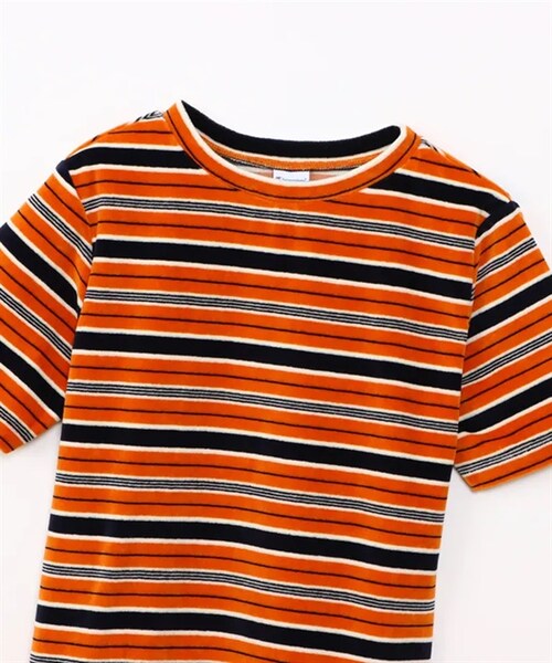 Champion（チャンピオン）の「Champion / 復古橫紋絲絨短袖T恤（その他・レディース・藏青x橘色/藏青x白色・藏青x橘色/藏青x白色）」の21枚目の写真