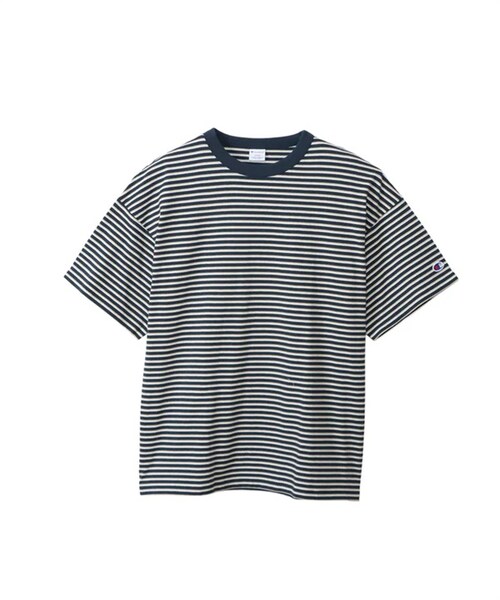 Champion(チャンピオン)の「Champion / 多色橫紋短袖T恤(その他・メンズ・原色/藏青色・原色/藏青色)」の2枚目の写真