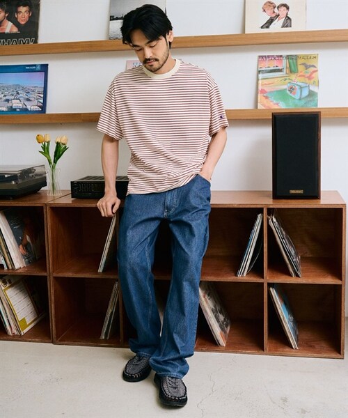 Champion(チャンピオン)の「Champion / 多色橫紋短袖T恤(その他・メンズ・原色/藏青色・原色/藏青色)」の9枚目の写真