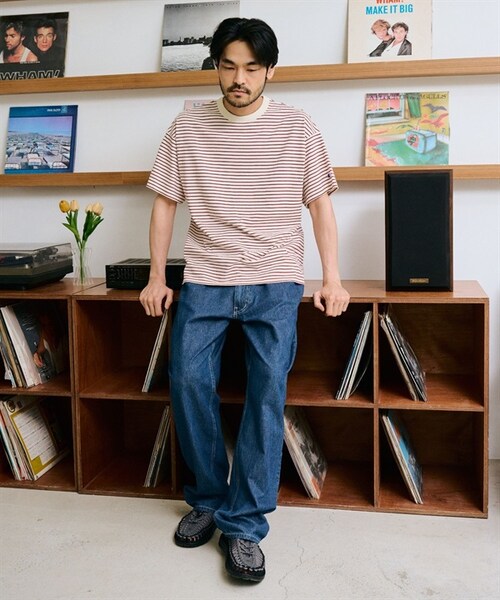 Champion(チャンピオン)の「Champion / 多色橫紋短袖T恤(その他・メンズ・原色/藏青色・原色/藏青色)」の7枚目の写真