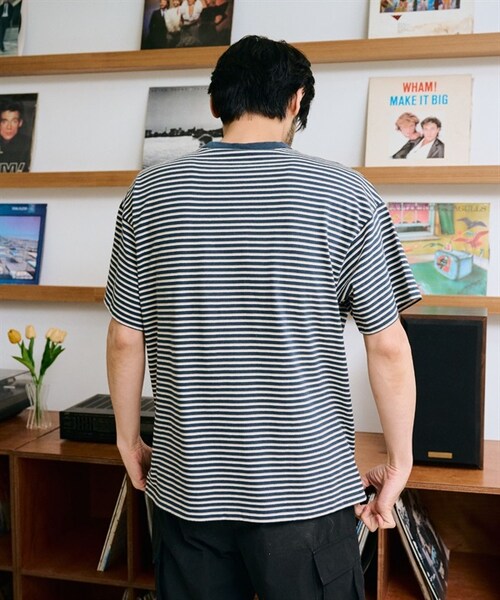 Champion(チャンピオン)の「Champion / 多色橫紋短袖T恤(その他・メンズ・原色/藏青色・原色/藏青色)」の14枚目の写真