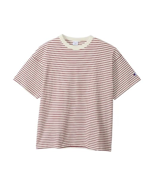 Champion(チャンピオン)の「Champion / 多色橫紋短袖T恤(その他・メンズ・原色/藏青色・原色/藏青色)」の1枚目の写真