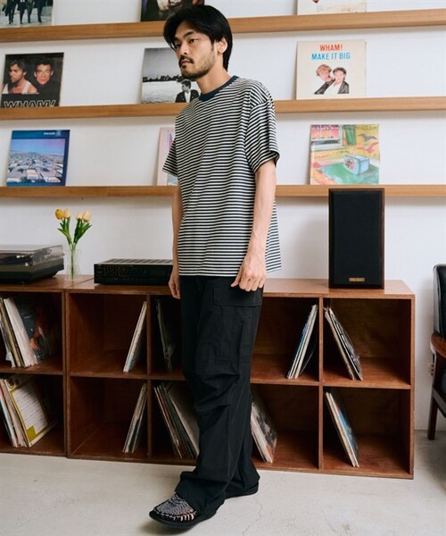 Champion(チャンピオン)の「Champion / 多色橫紋短袖T恤(その他・メンズ・原色/藏青色・原色/藏青色)」の16枚目の写真