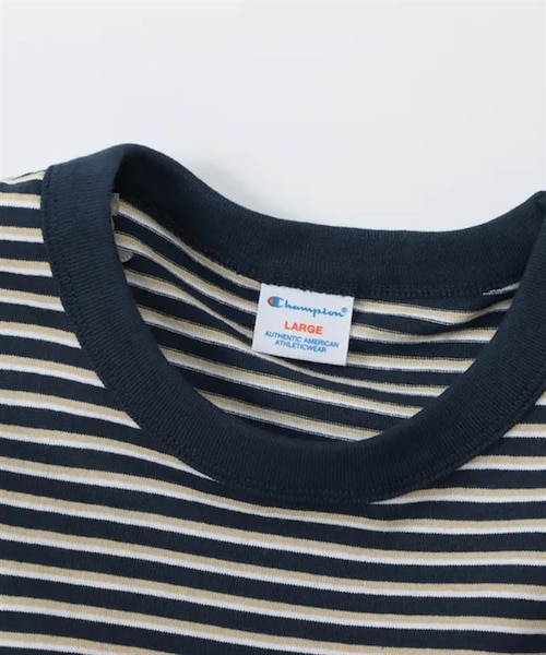 Champion(チャンピオン)の「Champion / 多色橫紋短袖T恤(その他・メンズ・原色/藏青色・原色/藏青色)」の19枚目の写真