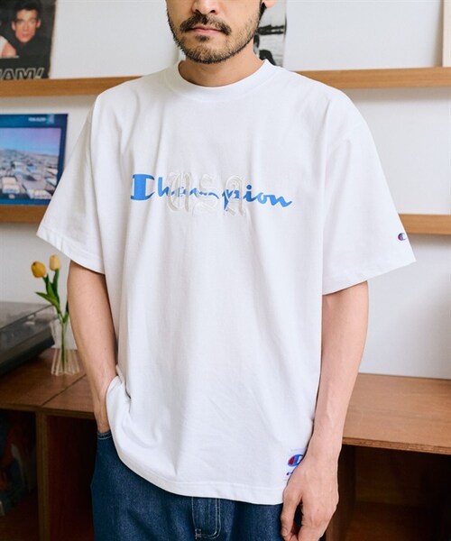 Champion(チャンピオン)の「Champion / 刺繡印花LOGO短袖 T恤(その他・メンズ・白色/黑色/燕麥色・白色/黑色/燕麥色)」の6枚目の写真