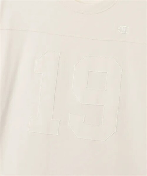 Champion（チャンピオン）の「Champion / 刺繡LOGO厚磅足球T恤（その他・メンズ・米白色/黑色・米白色/黑色）」の21枚目の写真