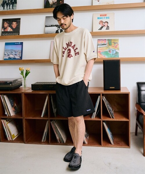 Champion(チャンピオン)の「Champion / REVERSE WEAVE® 10oz厚磅印花休閒上衣(その他・メンズ・燕麥色/藏青色・燕麥色/藏青色)」の9枚目の写真