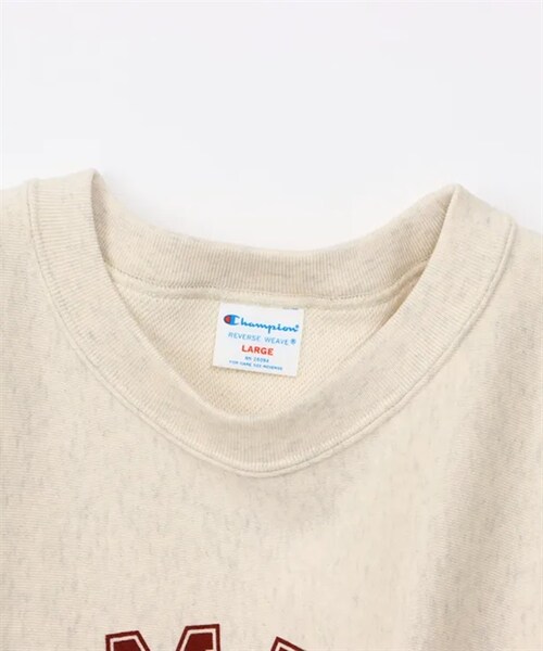 Champion(チャンピオン)の「Champion / REVERSE WEAVE® 10oz厚磅印花休閒上衣(その他・メンズ・燕麥色/藏青色・燕麥色/藏青色)」の19枚目の写真
