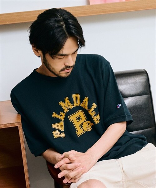 Champion(チャンピオン)の「Champion / REVERSE WEAVE® 10oz厚磅印花休閒上衣(その他・メンズ・燕麥色/藏青色・燕麥色/藏青色)」の13枚目の写真