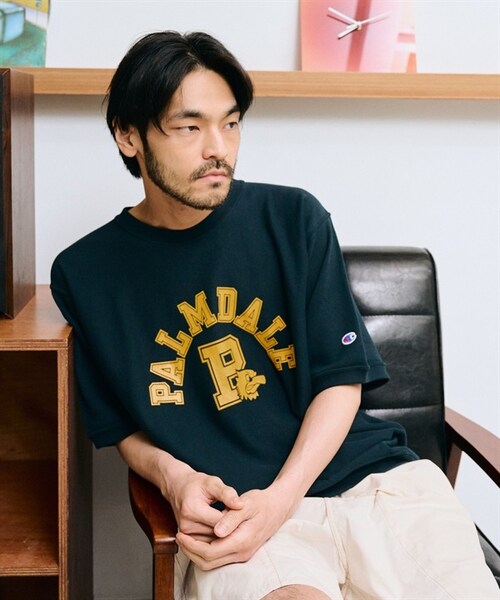 Champion(チャンピオン)の「Champion / REVERSE WEAVE® 10oz厚磅印花休閒上衣(その他・メンズ・燕麥色/藏青色・燕麥色/藏青色)」の12枚目の写真