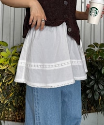 CIAOPANIC TYPY | 【willow】レイヤードコットンレースミニスカ(スカート)