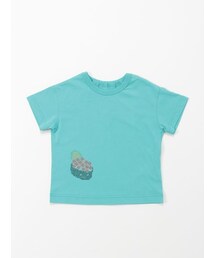 HAKKA BABY（ハッカベビー）の「[ベビー]カラーパレットラインストーン&プリント接触冷感Tシャツ（トップス・キッズ）」