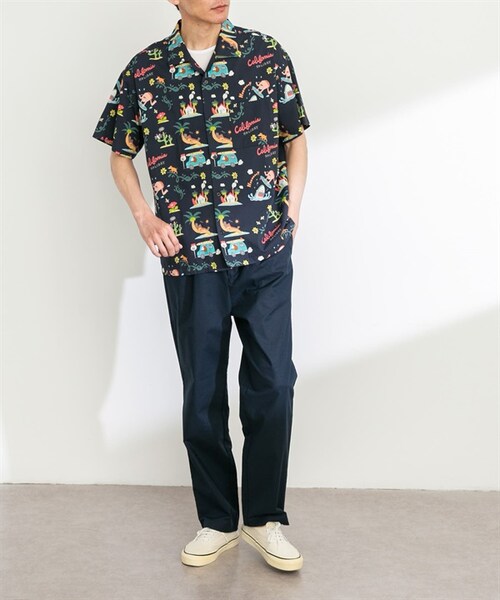 URBAN RESEARCH Sonny Label（アーバンリサーチサニーレーベル）の「夏威夷襯衫 by Monkey Studio（その他・メンズ・米色/藏青色・米色/藏青色）」の9枚目の写真