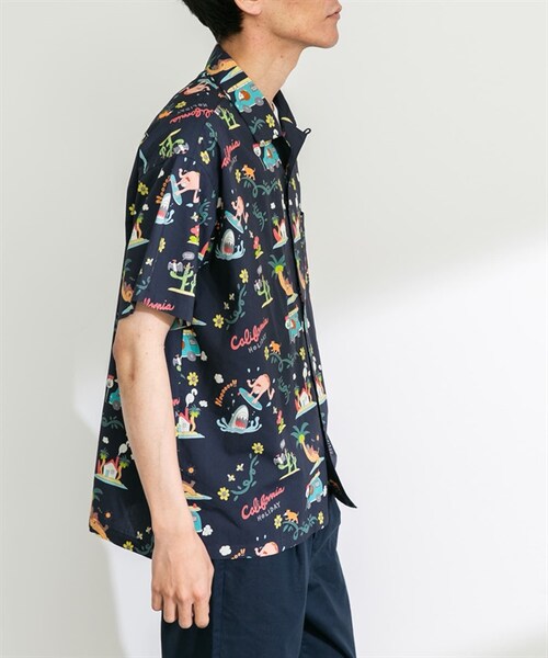 URBAN RESEARCH Sonny Label（アーバンリサーチサニーレーベル）の「夏威夷襯衫 by Monkey Studio（その他・メンズ・米色/藏青色・米色/藏青色）」の8枚目の写真