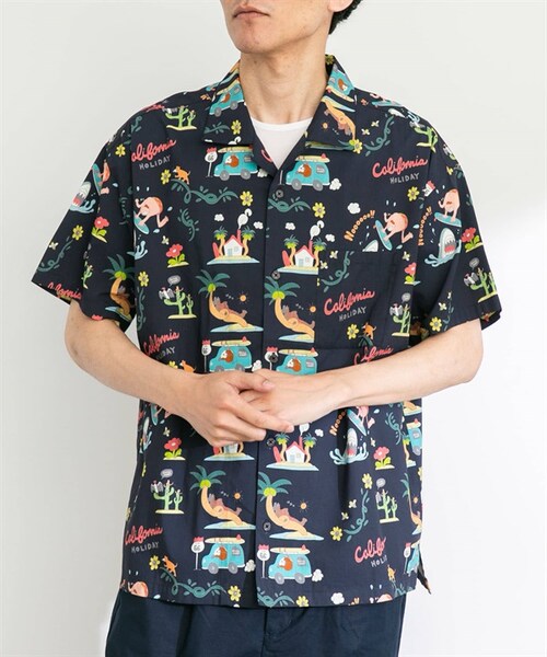 URBAN RESEARCH Sonny Label（アーバンリサーチサニーレーベル）の「夏威夷襯衫 by Monkey Studio（その他・メンズ・米色/藏青色・米色/藏青色）」の5枚目の写真