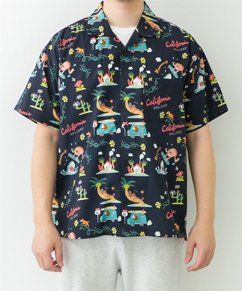URBAN RESEARCH Sonny Label（アーバンリサーチサニーレーベル）の「夏威夷襯衫 by Monkey Studio（その他・メンズ・米色/藏青色・米色/藏青色）」の11枚目の写真