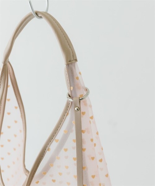 RODE SKO（ロデスコ）の「愛心半透明三角手提包（その他・レディース・黑色/膚色・黑色/膚色）」の5枚目の写真