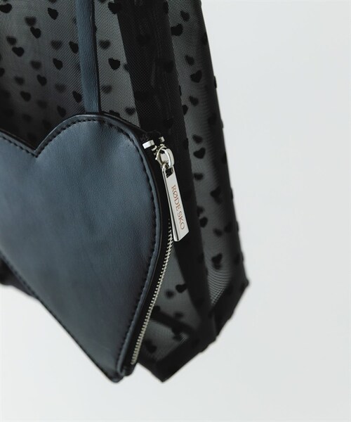 RODE SKO（ロデスコ）の「愛心半透明三角手提包（その他・レディース・黑色/膚色・黑色/膚色）」の18枚目の写真