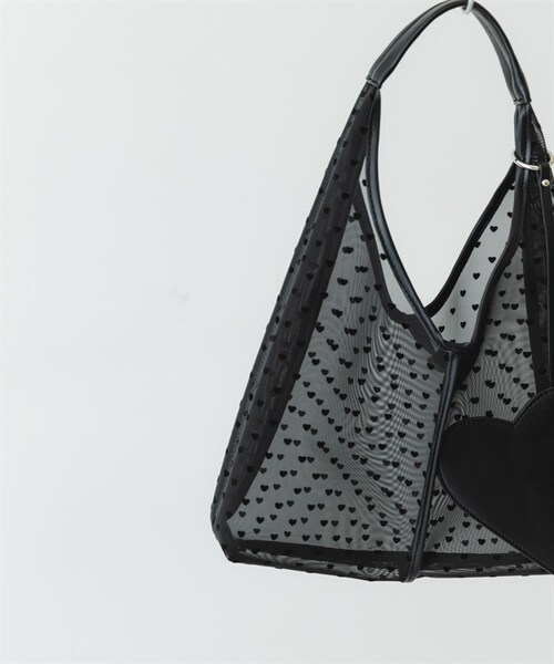 RODE SKO（ロデスコ）の「愛心半透明三角手提包（その他・レディース・黑色/膚色・黑色/膚色）」の20枚目の写真