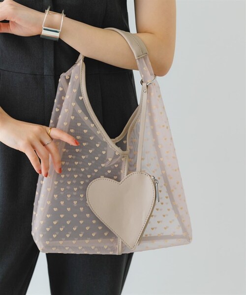 RODE SKO（ロデスコ）の「愛心半透明三角手提包（その他・レディース・黑色/膚色・黑色/膚色）」の13枚目の写真