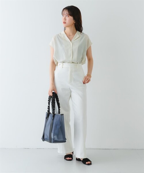 RODE SKO（ロデスコ）の「荷葉提把透明托特包（その他・レディース・灰色/膚色・灰色/膚色）」の15枚目の写真