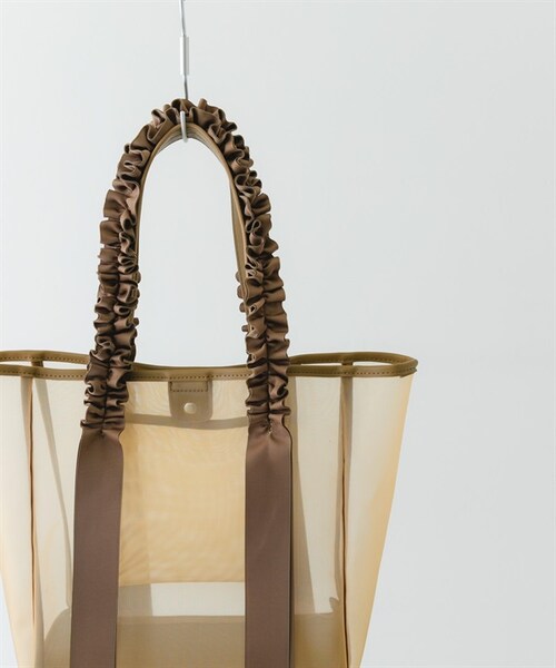 RODE SKO（ロデスコ）の「荷葉提把透明托特包（その他・レディース・灰色/膚色・灰色/膚色）」の18枚目の写真