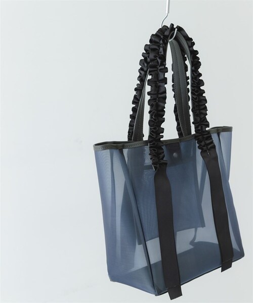 RODE SKO（ロデスコ）の「荷葉提把透明托特包（その他・レディース・灰色/膚色・灰色/膚色）」の5枚目の写真