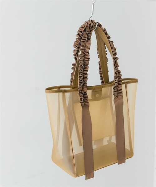 RODE SKO（ロデスコ）の「荷葉提把透明托特包（その他・レディース・灰色/膚色・灰色/膚色）」の17枚目の写真