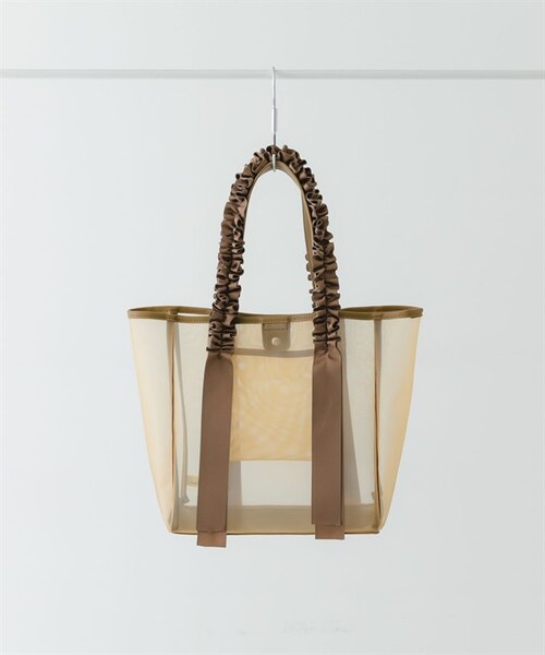 RODE SKO（ロデスコ）の「荷葉提把透明托特包（その他・レディース・灰色/膚色・灰色/膚色）」の16枚目の写真