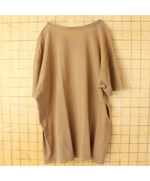 --（--）の「00s フランス PARC ASTERIX 半袖 プリントTシャツ ブラウン メンズXL相当 アステリックス ヨーロッパ古着（Tシャツ/カットソー・レディース・ブラウン・XL）」の3枚目の写真