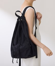 【PAPILLONNER/パピヨネ】ドロストナイロンリュック