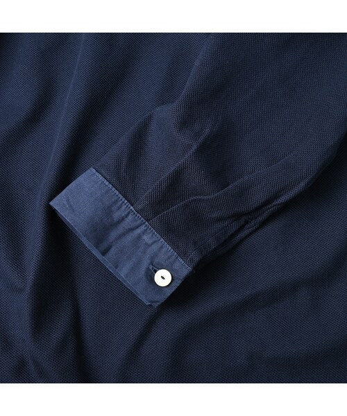 45R(フォーティファイブアール)の「ハチノスカノコの908ヘンリー(トップス・レディース・02-シロ/61-オリーブ/62-カーキ/75-ネイビー・01-XS/02-S/03-M/04-L)」の19枚目の写真