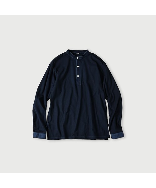 45R(フォーティファイブアール)の「ハチノスカノコの908ヘンリー(トップス・レディース・02-シロ/61-オリーブ/62-カーキ/75-ネイビー・01-XS/02-S/03-M/04-L)」の4枚目の写真