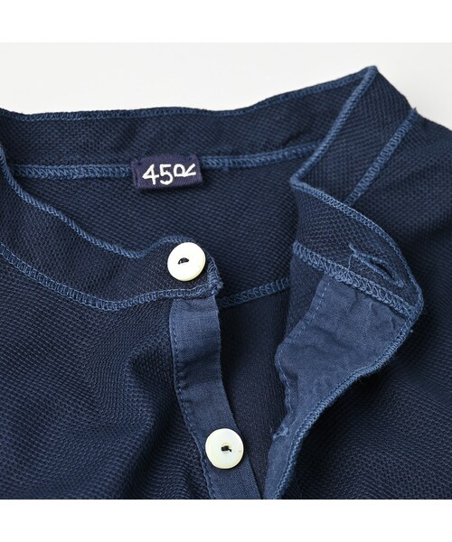 45R(フォーティファイブアール)の「ハチノスカノコの908ヘンリー(トップス・レディース・02-シロ/61-オリーブ/62-カーキ/75-ネイビー・01-XS/02-S/03-M/04-L)」の18枚目の写真