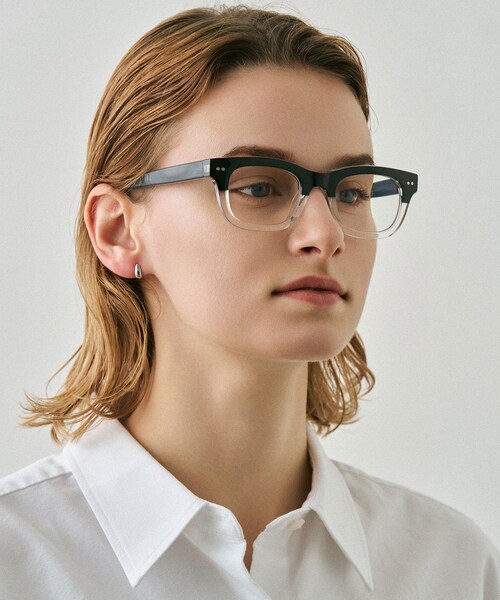 SENSE OF PLACE by URBAN RESEARCH（センスオブプレイスバイアーバンリサーチ）の「NUEF　nuef0136（メガネ・レディース・BLACK/KHAKI/CLEAR×BLK・One）」の16枚目の写真