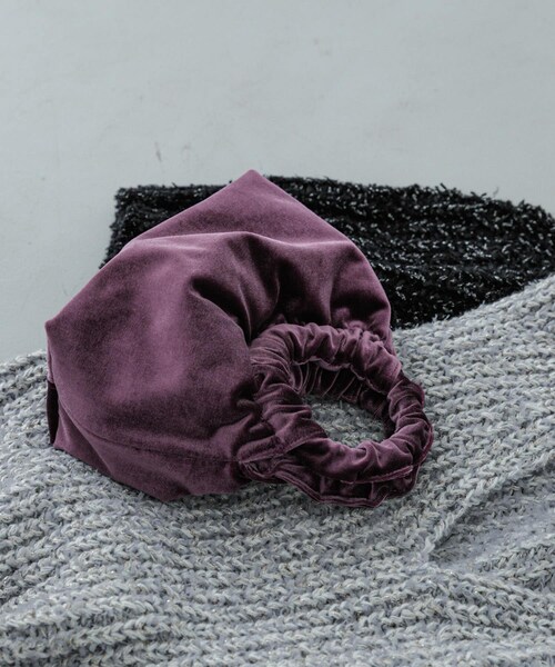 SENSE OF PLACE by URBAN RESEARCH（センスオブプレイスバイアーバンリサーチ）の「ベロアバッグ（ハンドバッグ・レディース・MUSTARD/BROWN/PURPLE・one）」の18枚目の写真