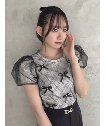 dazzlin | ランダムリボンシアーTシャツ(Tシャツ/カットソー)