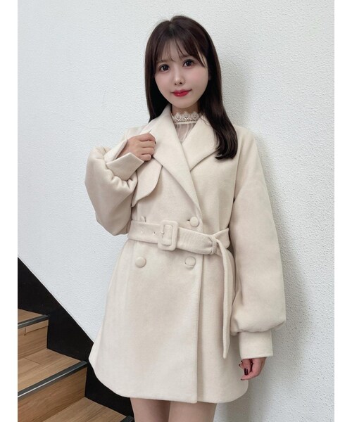 美品⭐️ラベンハム スプリングコート ライナー ベルト付き アイボリー 36 美品⭐️ラベンハム スプリングコート ライナー ベルト付き アイボリー