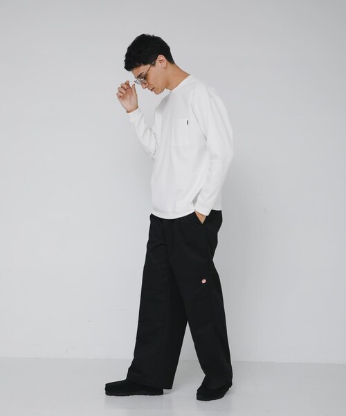 URBAN RESEARCH Sonny Label（アーバンリサーチサニーレーベル）の「ポンチポケット付ロングスリーブTシャツ（Tシャツ/カットソー・メンズ・ホワイト/グレージュ/チャコール/ブラック/ブルーグレー・M/L/XL）」の12枚目の写真