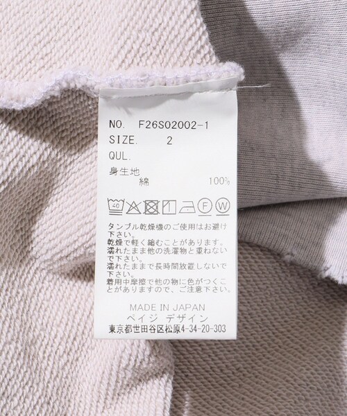 ADAM ET ROPE'（アダムエロペ）の「【FACCIES/ファッチーズ】AGING FADE SWEAT(SOFT)（スウェット・メンズ・ブラック/グレー・1/2）」の14枚目の写真