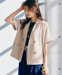 nissen | 半袖ダブルテーラードジャケット(ジャケット/アウター)